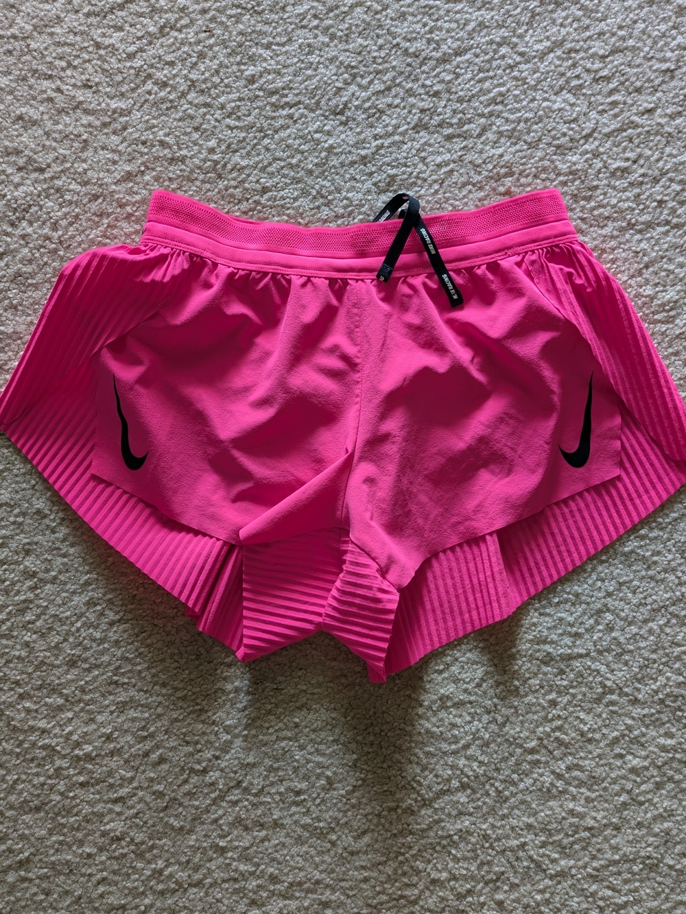 Nike aero swift  Rare Color Women’s hot Pink Running Shorts Drawstring xs
